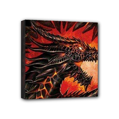 Dragon Mini Canvas 4  X 4  (stretched) by Sudhe