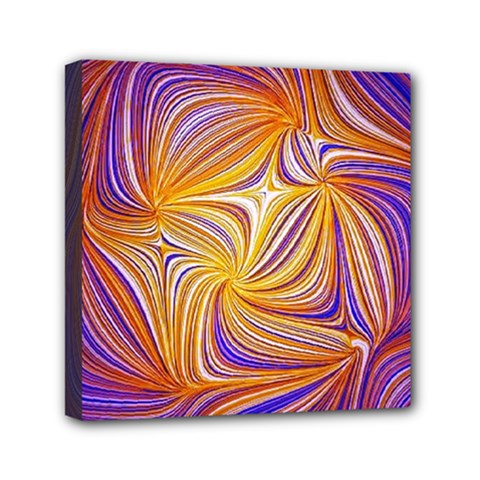 Electric Field Art Lii Mini Canvas 6  X 6  (stretched) by okhismakingart