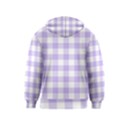 Lavender Gingham Kids  Zipper Hoodie View2