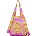 Orange Roses Watercolor Center Zip Backpack View2