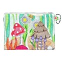 Iguana and Mushrooms Canvas Cosmetic Bag (XL) View2