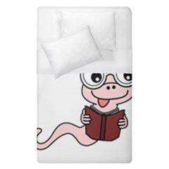 Literal Bookworm Duvet Cover (single Size) by emeraldwolfpress