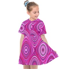 Electric Field Art Xiii Kids  Sailor Dress by okhismakingart