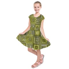 Electric Field Art Xvi Kids  Short Sleeve Dress by okhismakingart