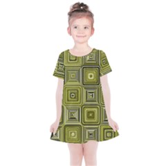 Electric Field Art Xvi Kids  Simple Cotton Dress by okhismakingart