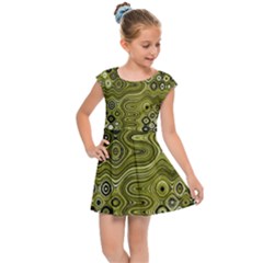 Electric Field Art Xix Kids  Cap Sleeve Dress by okhismakingart