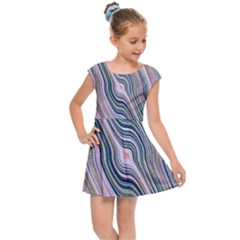 Electric Field Art Xxviii Kids  Cap Sleeve Dress by okhismakingart