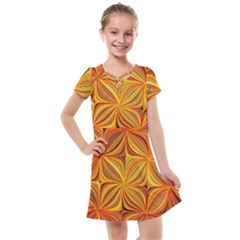 Electric Field Art Xlv Kids  Cross Web Dress by okhismakingart