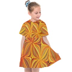 Electric Field Art Xlv Kids  Sailor Dress by okhismakingart