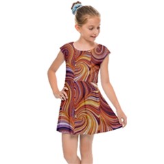 Electric Field Art Liv Kids  Cap Sleeve Dress by okhismakingart