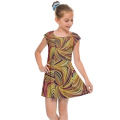 Electric Field Art Lvi Kids  Cap Sleeve Dress by okhismakingart