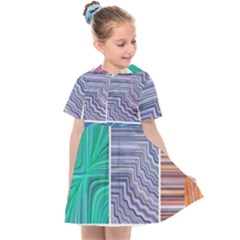 Electric Field Art Collage I Kids  Sailor Dress by okhismakingart