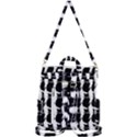 Cat Silouette Pattern Crossbody Backpack View3