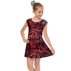 Glass Geometries  Kids  Cap Sleeve Dress by okhismakingart