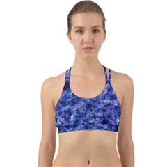 Queen Annes Lace In Blue Back Web Sports Bra by okhismakingart