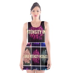 Floral Intensity Increases  Scoop Neck Skater Dress by okhismakingart