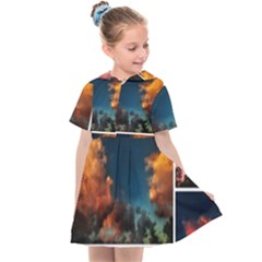 Sunset Collage Ii Kids  Sailor Dress by okhismakingart