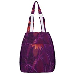 Purple Sunflower Center Zip Backpack by okhismakingart