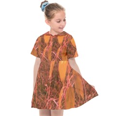 Red Tinted Sunflower Kids  Sailor Dress by okhismakingart