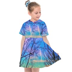 Pastel Plane Take-off Kids  Sailor Dress by okhismakingart