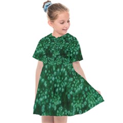 Green Queen Anne s Lace (up Close) Kids  Sailor Dress by okhismakingart