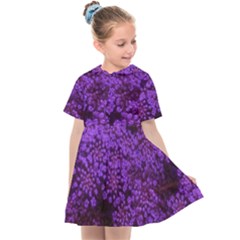 Purple Queen Anne s Lace Landscape Kids  Sailor Dress by okhismakingart