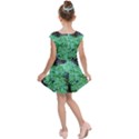 Green Queen Anne s Lace Landscape Kids  Cap Sleeve Dress View2