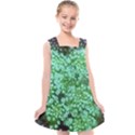 Green Queen Anne s Lace Landscape Kids  Cross Back Dress View1