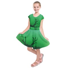 Creepy Green Scene Kids  Short Sleeve Dress by okhismakingart