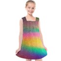 Rainbow Streaks Kids  Cross Back Dress View1