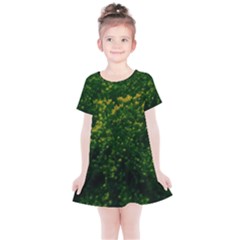 Green Goldenrod Kids  Simple Cotton Dress by okhismakingart