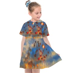 Football Fireworks Kids  Sailor Dress by okhismakingart