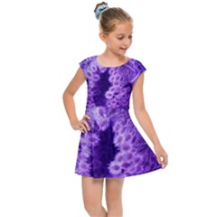 Dark Purple Closing Queen Annes Lace Kids  Cap Sleeve Dress by okhismakingart