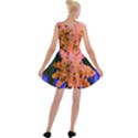 Yellow, Pink, and Blue Sumac Bloom Velvet Skater Dress View2