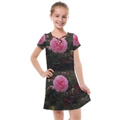 Pink Rose Field Ii Kids  Cross Web Dress by okhismakingart