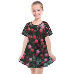 Floral Stars -bright Kids  Smock Dress by okhismakingart