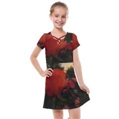 Rose Landscape Kids  Cross Web Dress by okhismakingart