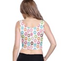 Donut pattern with funny candies Crop Top View3