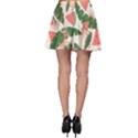 Tropical Watermelon Leaves Pink and green jungle leaves retro Hawaiian style Skater Skirt View2