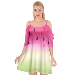 Watermelon Pastel Gradient Pink Watermelon Pastel Gradient Cutout Spaghetti Strap Chiffon Dress by genx