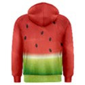 Juicy Paint texture Watermelon red and green watercolor Men s Overhead Hoodie View2