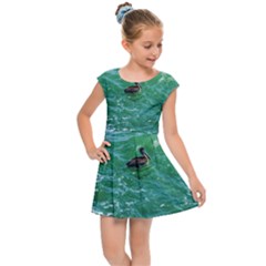 Waterbird  Kids  Cap Sleeve Dress by okhismakingart