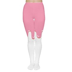 Ice Cream Pink Melting Background Bubble Gum Tights by genx