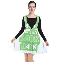 Never Look Back Plunge Pinafore Dress by Melcu