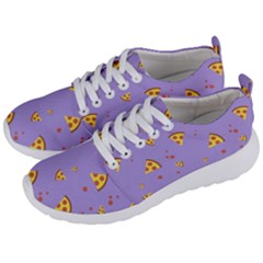 Pizza Pattern Violet Pepperoni Cheese Funny Slices Men s Lightweight Sports Shoes by genx