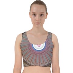 Statehouse Rotunda Velvet Racer Back Crop Top by Riverwoman