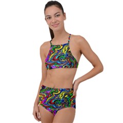 Graffiti 3 2 High Waist Tankini Set by ArtworkByPatrick