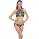 Graffiti 3 2 Cross Front Halter Bikini Set View1