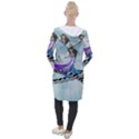 Cute Fairy Dancing On A Piano Hooded Pocket Cardigan View2