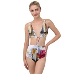 New York City Skyline Vector Illustration Tied Up Two Piece Swimsuit by Sudhe